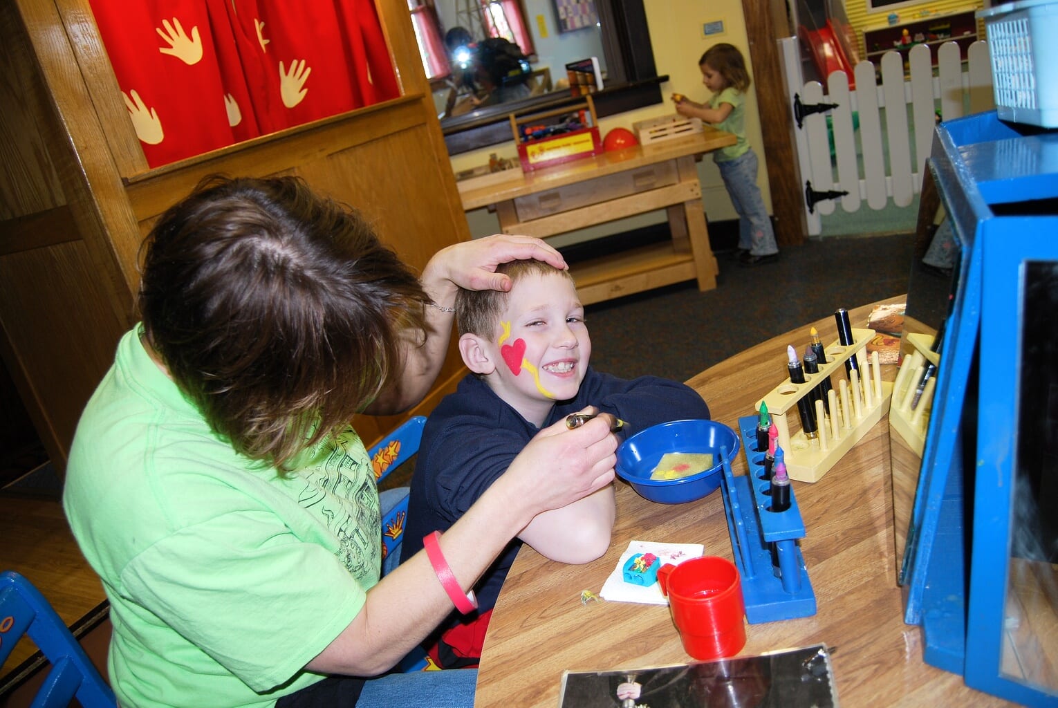 Face painting exhibit: Fun things to do in Southwest Michigan at the Curious Kids' Museum & Discovery Zone